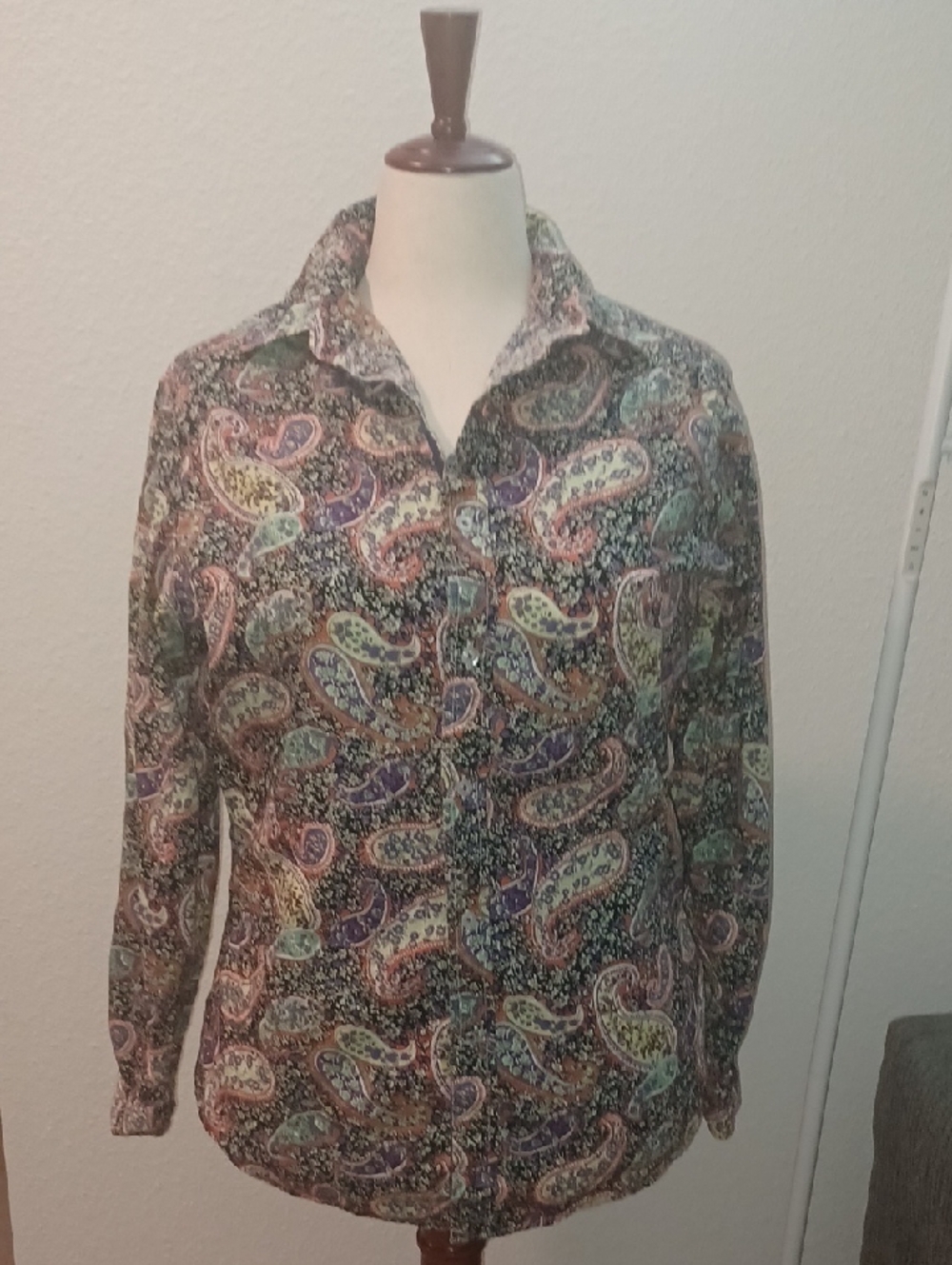 Daniel Cremieux Multicolor Paisley Button-Down Shirt Men's Medium